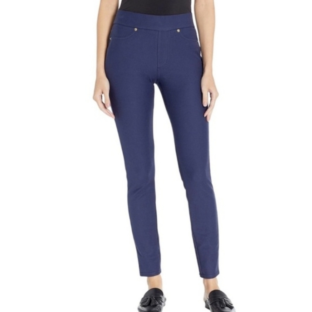 Michael Kors Blue Leggings True Navy Lightweight Stretch Pullover Denim Sz M